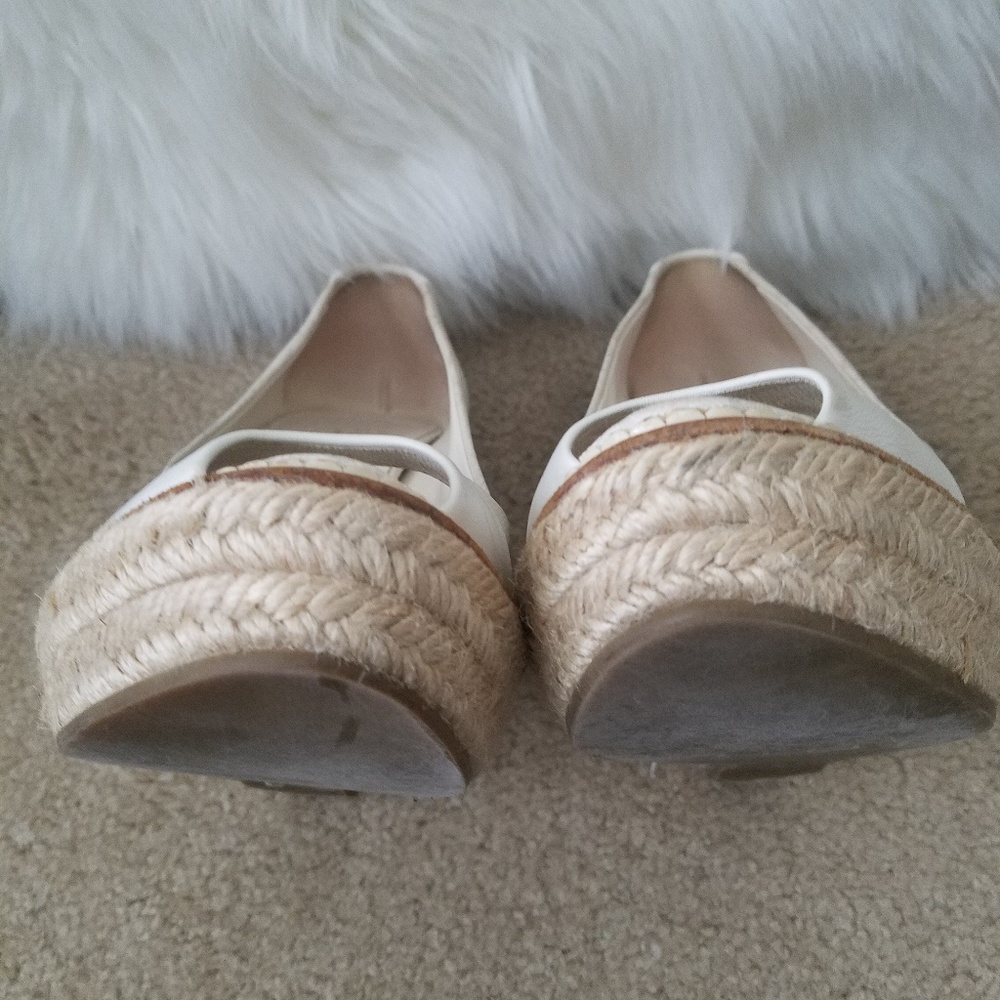 Gucci Off White Wedge Espadrilles Size 38 or 8 - Picture 7 of 8